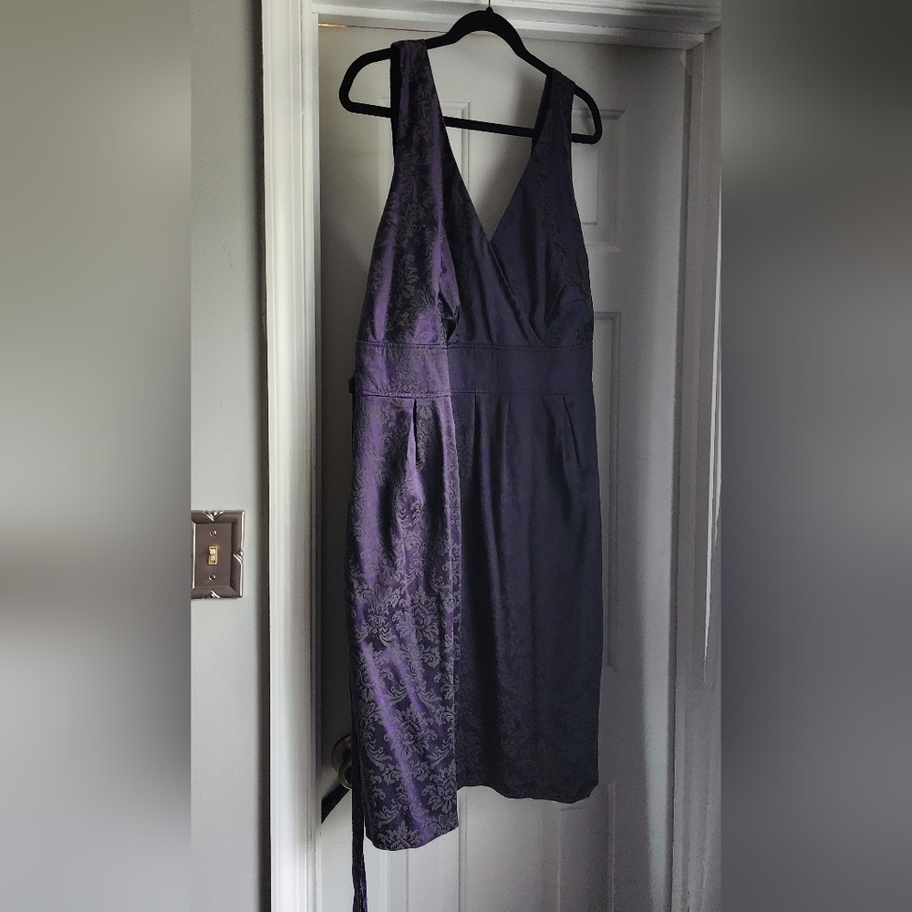 Purple Damask Dress Size 26 Torrid